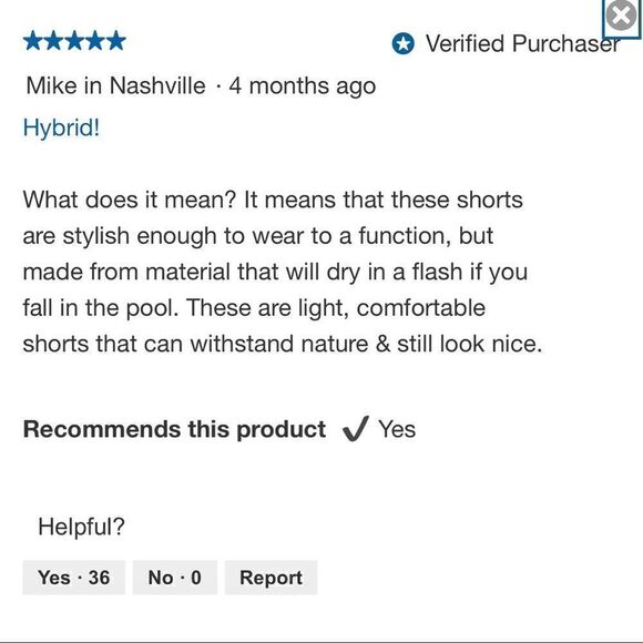 NEW! Hang Ten Men's Hybrid Shorts w/ 4Way Stretch, Quick Dry, lightweight Fabric - Picture 13 of 15